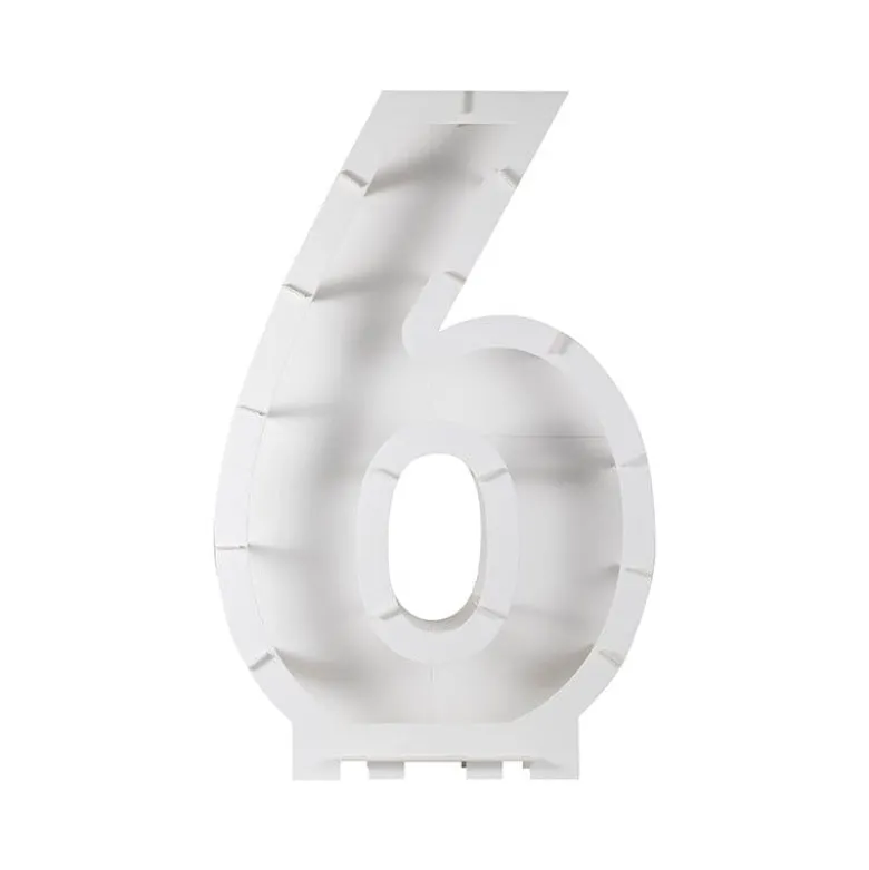 Fødselsdags Ballondekoration Tal Stander, "6"