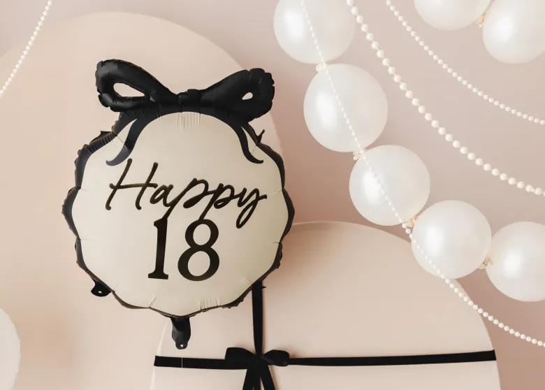 Fødselsdagsballon 18 År - Milestone Elegance