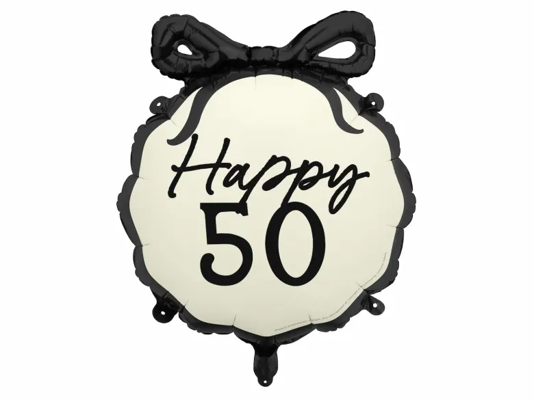 Fødselsdagsballon 50 År - Milestone Elegance