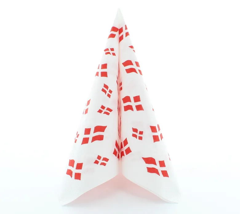Fødselsdagsservietter m/Flag