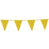 Flagguirlande m/Guld Glitter Vimpler 20x30cm, 6M