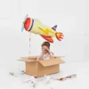 Flyvemaskine Folieballon, 91 x 39 cm