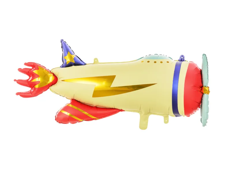 Flyvemaskine Folieballon, 91 x 39 cm