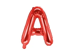 Folie Ballon Bogstaver ''A'', 35 cm, Rød