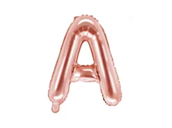 Folie Ballon Bogstaver ''A'', 35 cm, Rosegold