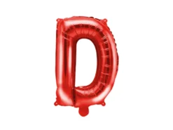 Folie Ballon Bogstaver ''D'', 35 cm, Rød