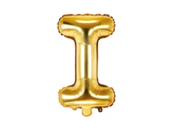 Folie Ballon Bogstaver ''I'', 35 cm, Guld