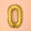 Folie Ballon Bogstaver ''O'', 35 cm, Guld