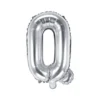 Folie Ballon Bogstaver ''Q'', 35 cm, Sølv