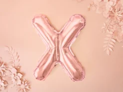 Folie Ballon Bogstaver ''X'', 35 cm, Rosegold