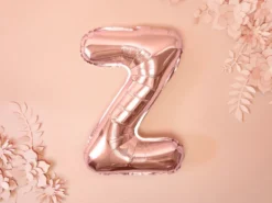 Folie Ballon Bogstaver ''Z'', 35 cm, Rosegold