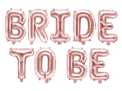 Folie Ballon Bride To Be, 340 X 35 cm, Rosegold