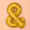 Folie Ballon &, 35 cm, Guld
