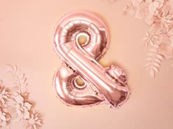 Folie Ballon &, 35 cm, Rosegold