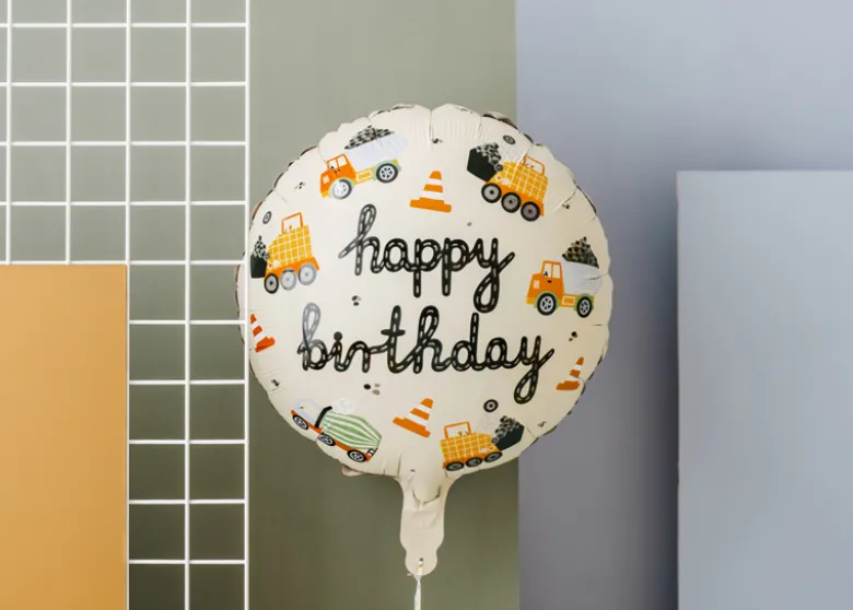 Folie Ballon ""Construction"", 45 cm, Mix