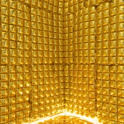 Folie Ballon Gardin, Guld, 72 X 143 cm