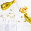 Folie Ballon - Guld Champagne Glas 80cm, Cheers
