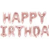Folie Ballon Happy Birthday, 340 X 35 cm, Rosegold