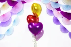 Folie Ballon Hjerte, 45 cm, Guld