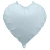 Folie Ballon Hjerte, 45 cm, Misty Blå