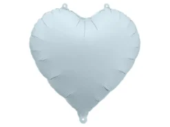 Folie Ballon Hjerte, 45 cm, Misty Blå