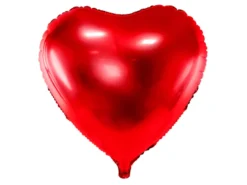 Folie Ballon Hjerte, 45 cm, Rød