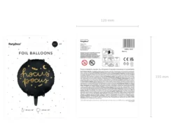 Folie Ballon Hocus Pocus, 45 cm, Sort