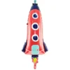 Folieballon Rocket, 44 X 115 cm, Mix