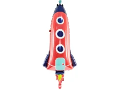 Folieballon Rocket, 44 X 115 cm, Mix
