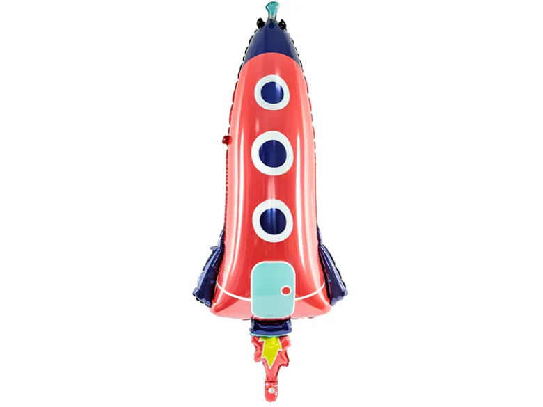 Folieballon Rocket, 44 X 115 cm, Mix