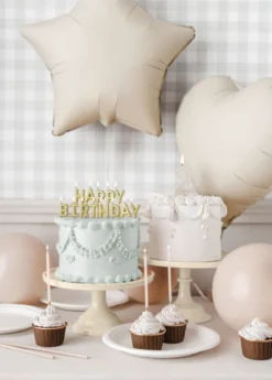 Folie Ballon Stjerne, 48 cm, Beige