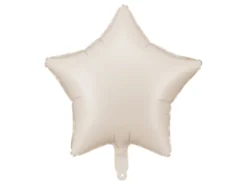 Folie Ballon Stjerne, 48 cm, Beige