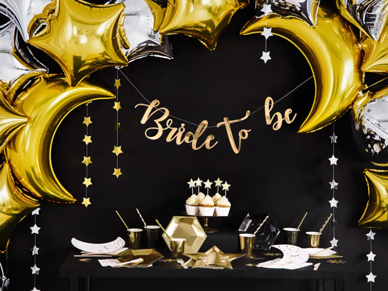 Folie Ballon Stjerne, 48 cm, Guld