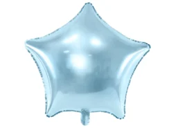 Folie Ballon Stjerne, 48 cm, Himmelblå