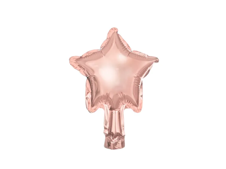 Folie Ballon Stjerner, 12 cm, Rosegold (25 Stk.)