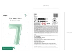 Folie Ballon Tal ''7'', 72 cm, Grøn
