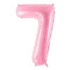 Folie Ballon Tal ''7'', 86 cm, Pink