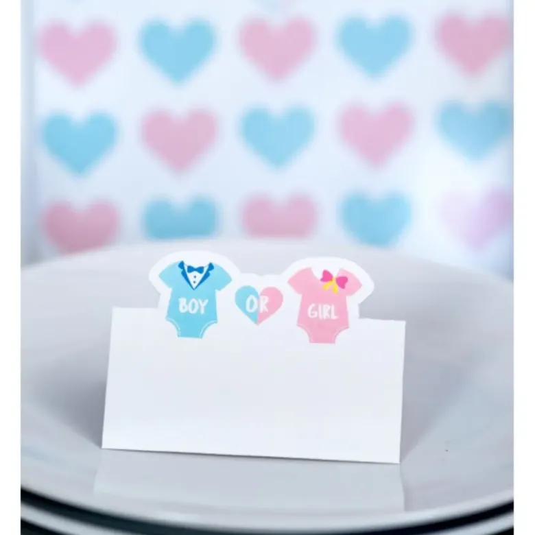 Gender Reveal Bordkort - Boy or Girl?