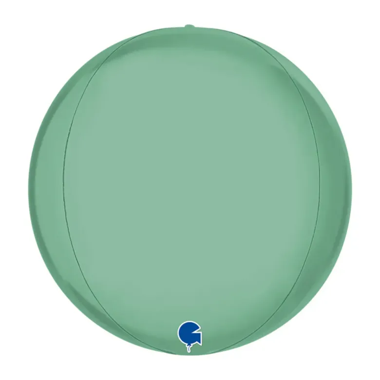 Globeballon Grøn "Platinum Tiffany", 38 cm