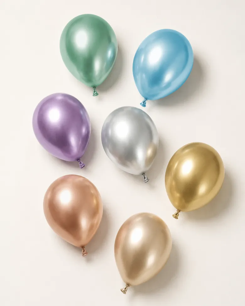 Glossy Balloner 30 cm, Grøn: 10 stk