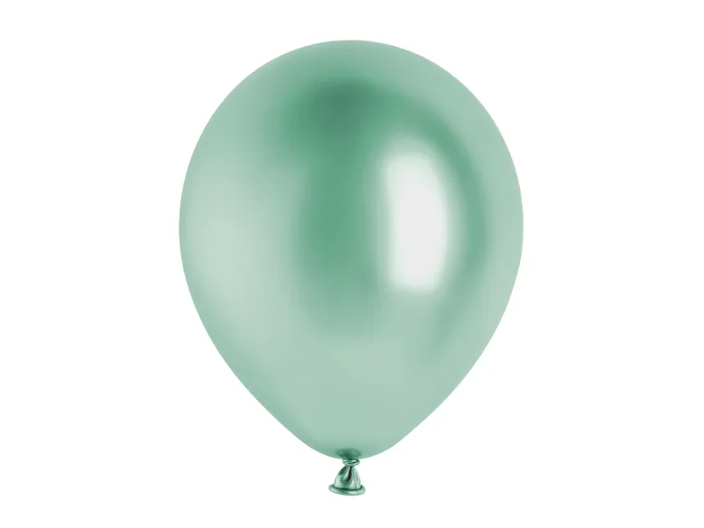 Glossy Balloner 30 cm, Grøn: 10 stk
