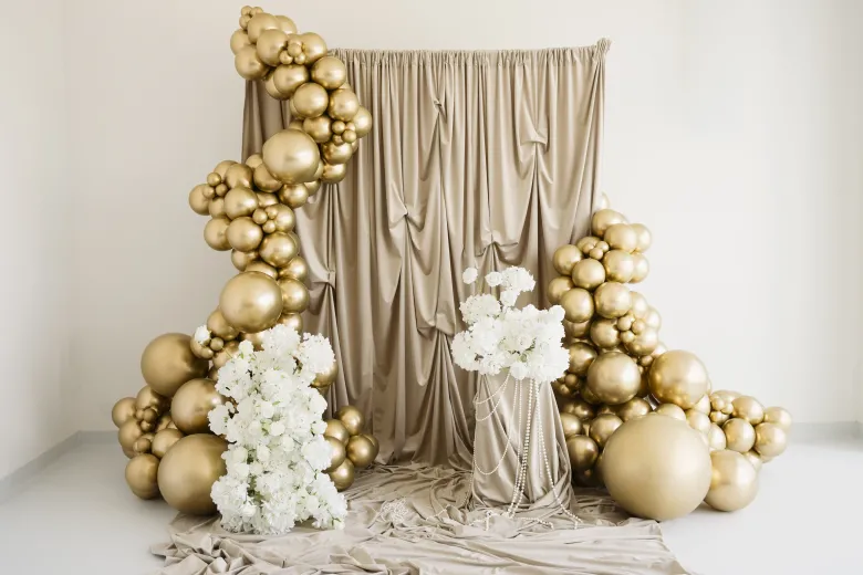 Glossy Balloner 30 cm, Guld: 10 stk