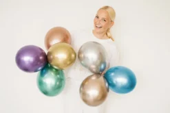 Glossy Balloner 30 cm, Guld: 10 stk