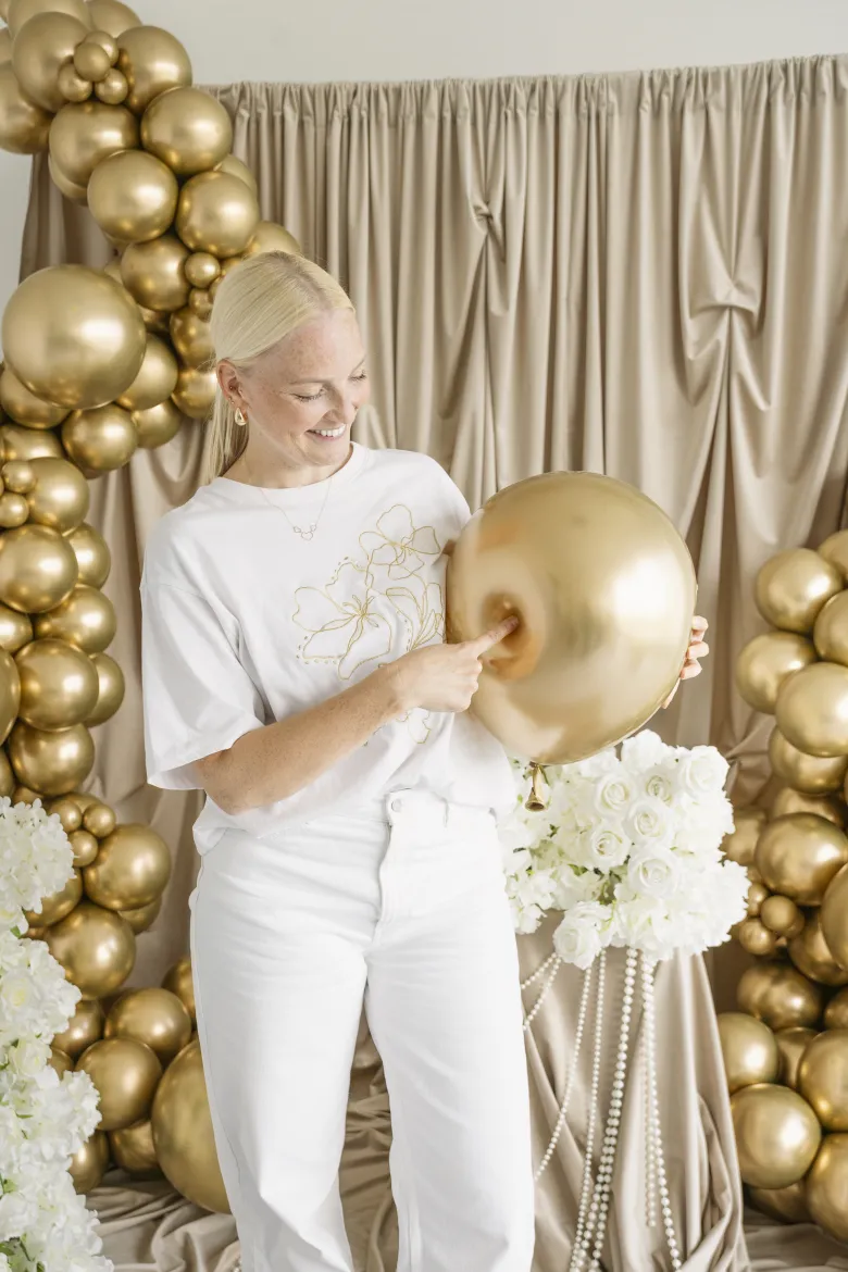 Glossy Balloner 46 cm, Guld: 5 stk