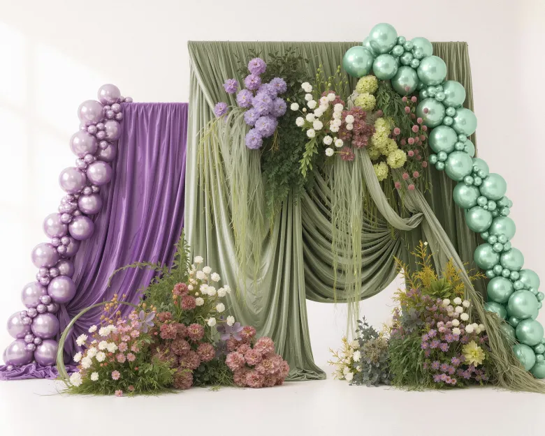 Glossy Balloner 30 cm, Lavendel: 10 stk