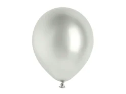Glossy Balloner 30 cm, Sølv: 10 stk