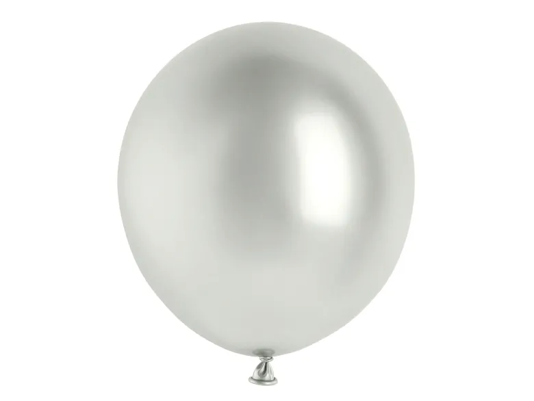 Glossy Balloner 46 cm, Sølv: 5 stk