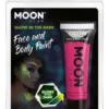 Glow in the Dark ansigts- og kropsmaling 12 ml - Pink