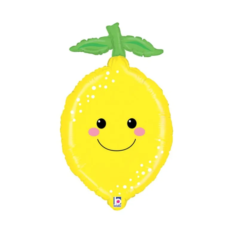 Grabo Gul Citron Folieballon, 39 x 67 cm