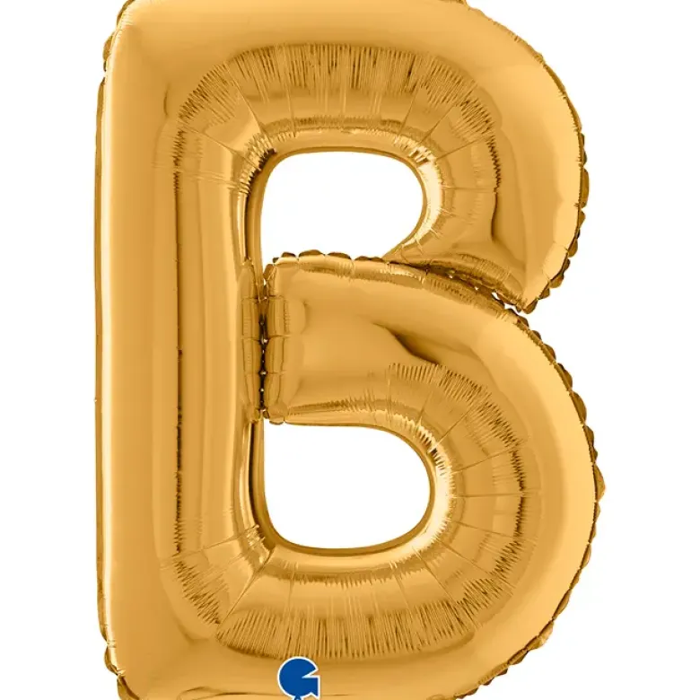 Grabo Guld Bogstav Ballon 66 cm, B
